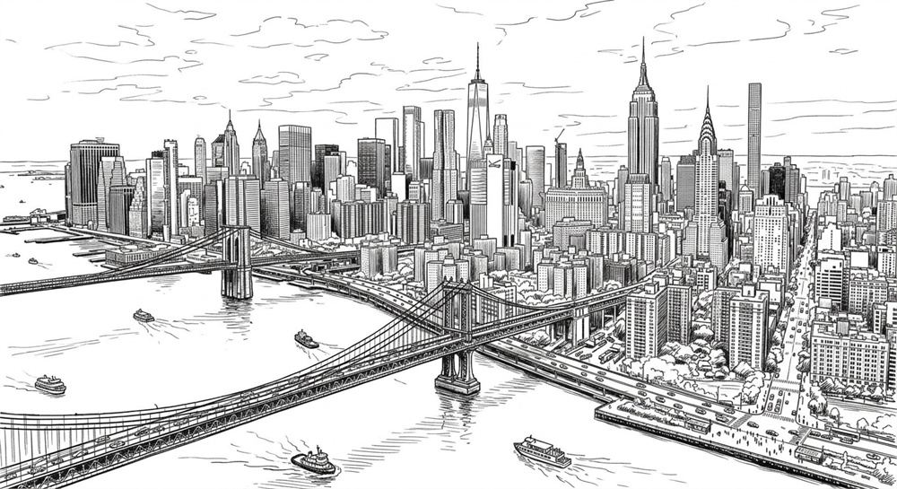 Reimagina paisajes y arquitectura como obras de arte mínimas