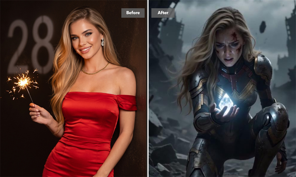 Transform a Portrait Into an Armored Survivor